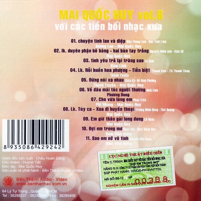 Bến Thành CD - Mai Quốc Huy Với Các Tiền Bối Nhạc Xưa