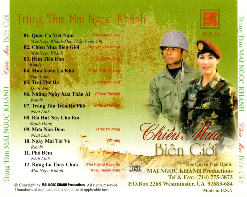 Mai Ngọc Khánh CD 087 - Chiều Mưa Biên Giới