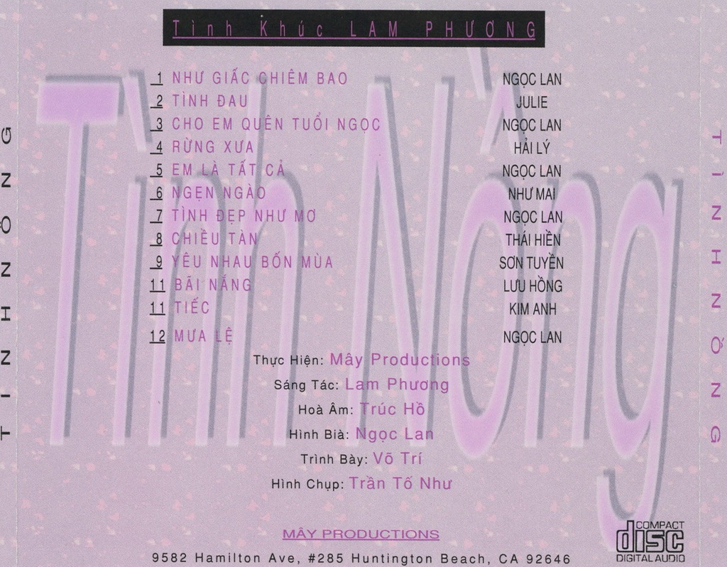 Mây CD - Tình Nồng (Tình Khúc Lam Phương)