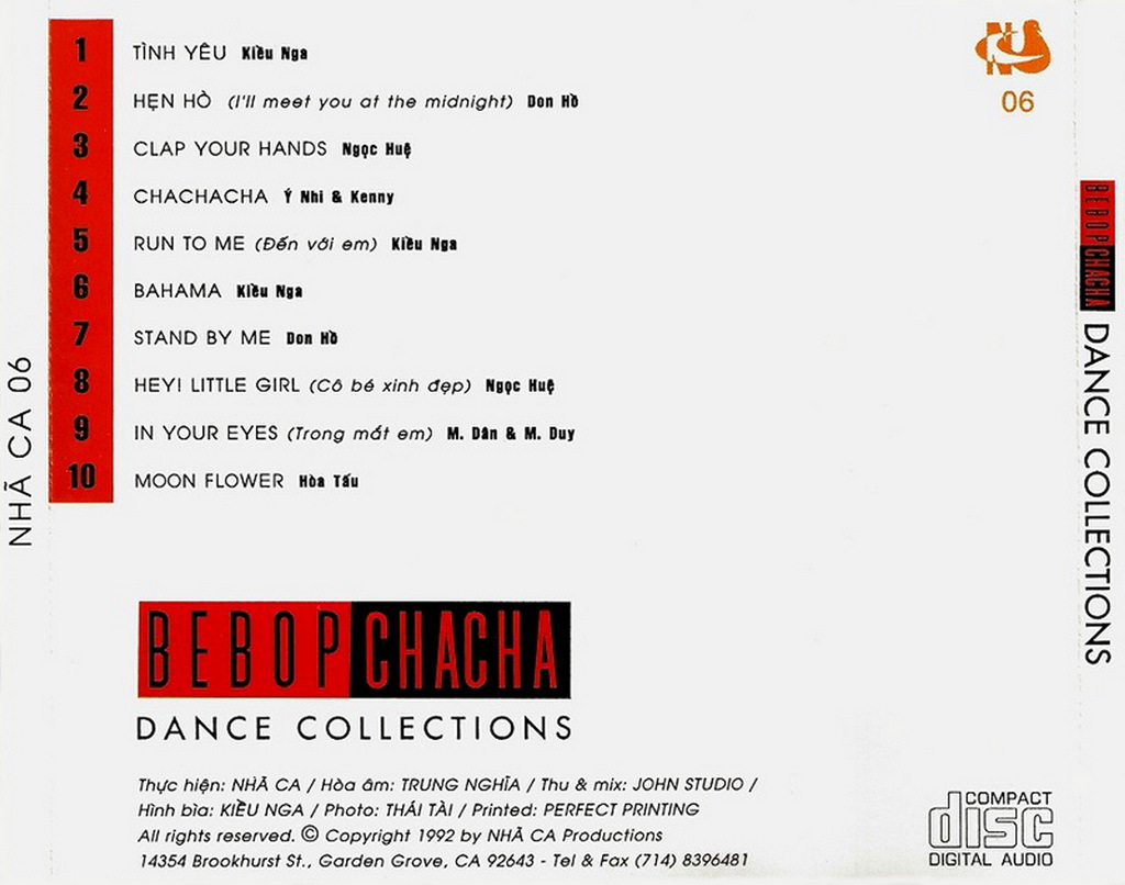 Nhã Ca CD06 - Bebop ChaCha Dance Collections