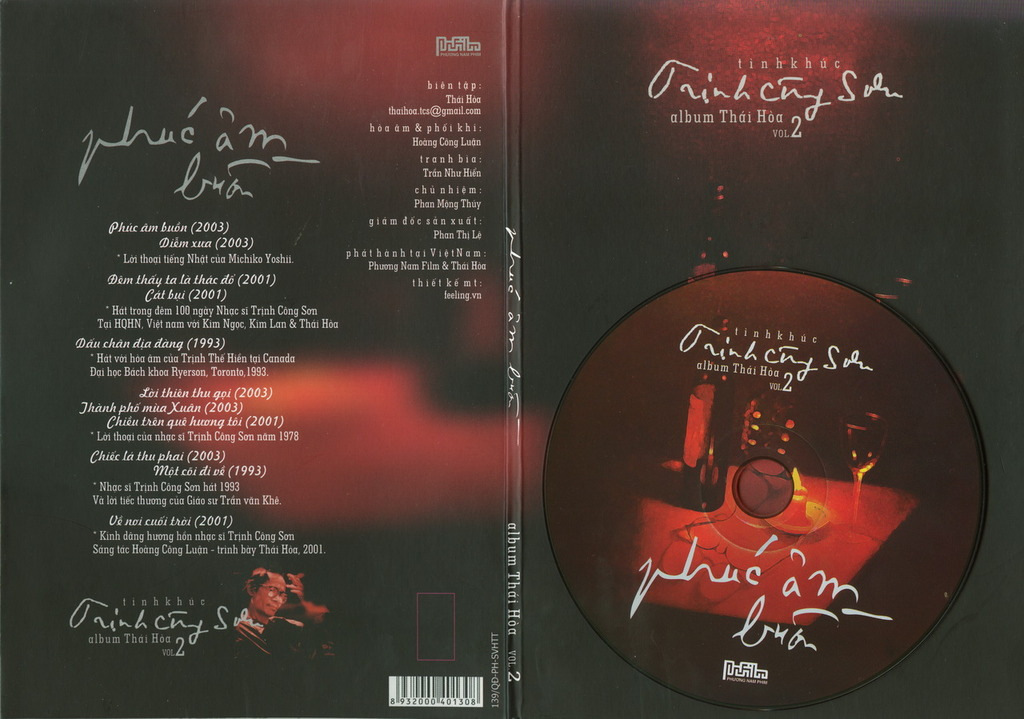 Phương Nam CD - Thái Hòa Vol. 2 - Tình Khúc Trịnh Công Sơn - Phúc Âm Buồn