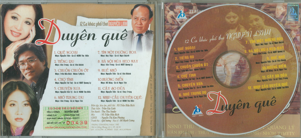 Băng Nhạc Trẻ CD - Duyên Quê - 12 Ca Khúc Phổ Thơ Nguyên Linh