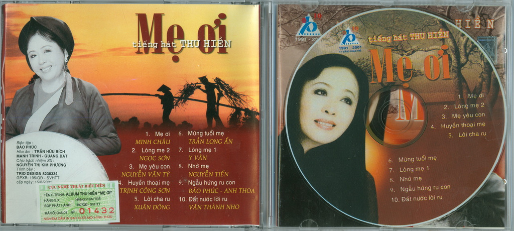 Băng Nhạc Trẻ CD - Thu Hiền - Mẹ Ơi