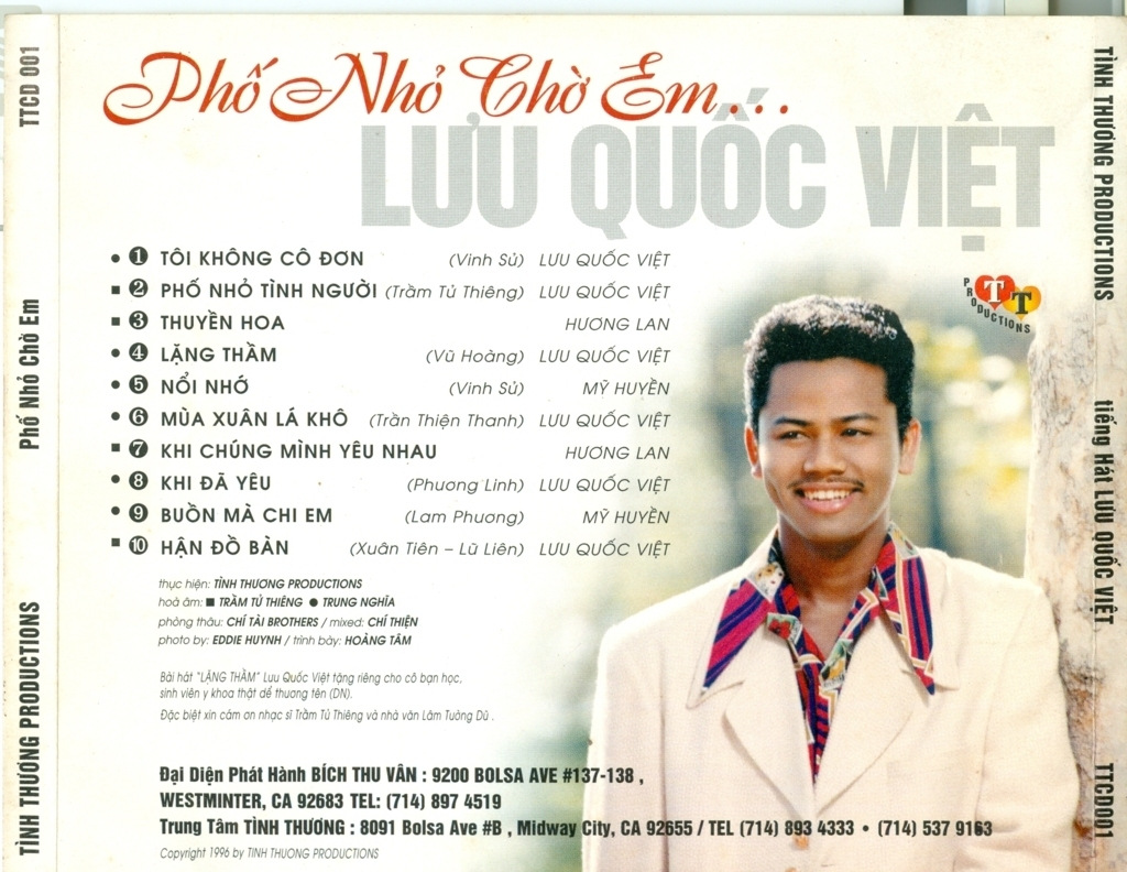 Tình Thương CD - Lưu Quốc Việt - Phố Nhỏ Chờ Em