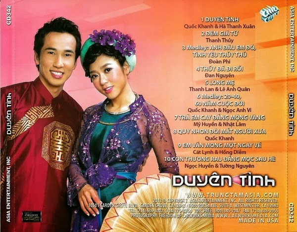 Asia CD342 - Duyên Tình