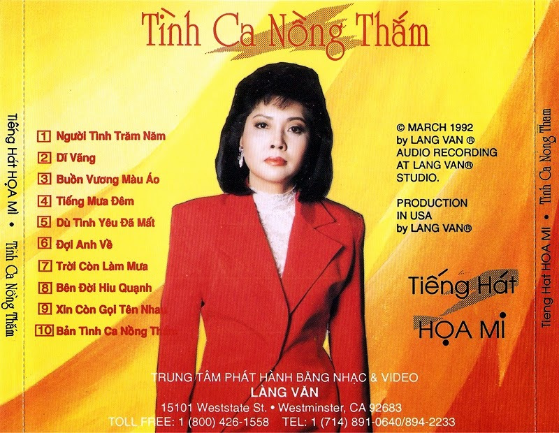 Làng Văn CD109 - Họa Mi - Tình Ca Nồng Thắm