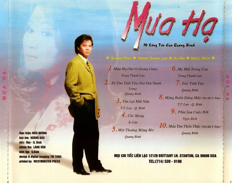 Mưa Hạ CD - 10 Sáng Tác Của Quang Bình