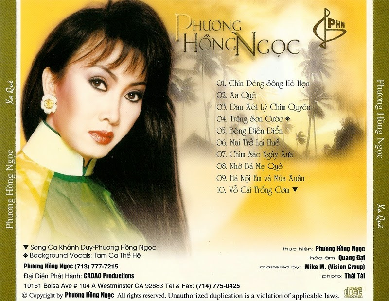 Phương Hồng Ngọc CD - Xa Quê