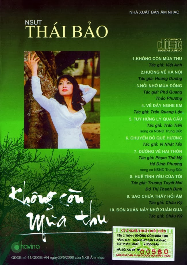 Dihavina CD - Thái Bảo - Không Còn Mùa Thu