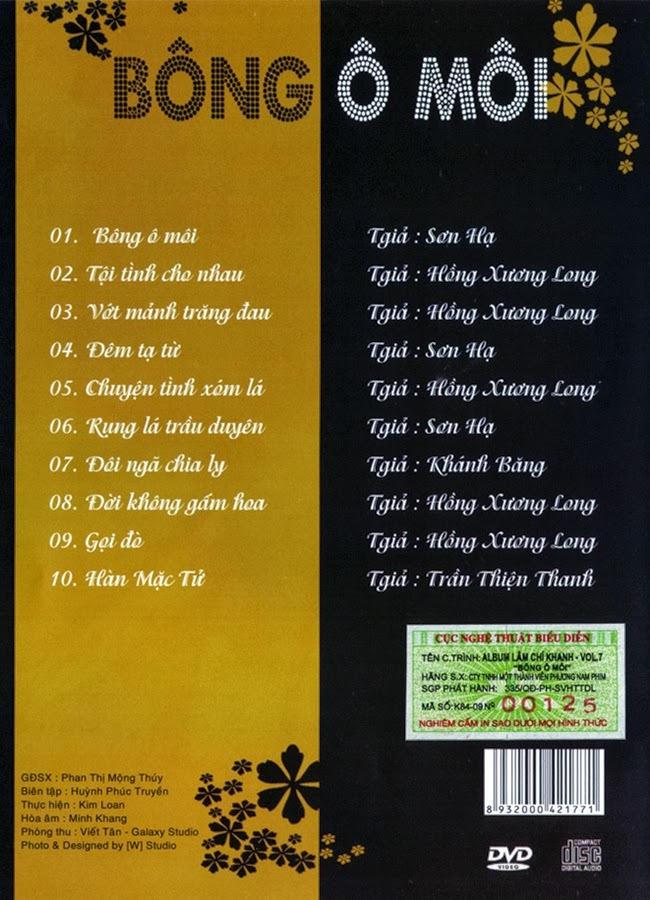 Phương Nam CD - Lâm Chí Khanh - Bông Ô Môi