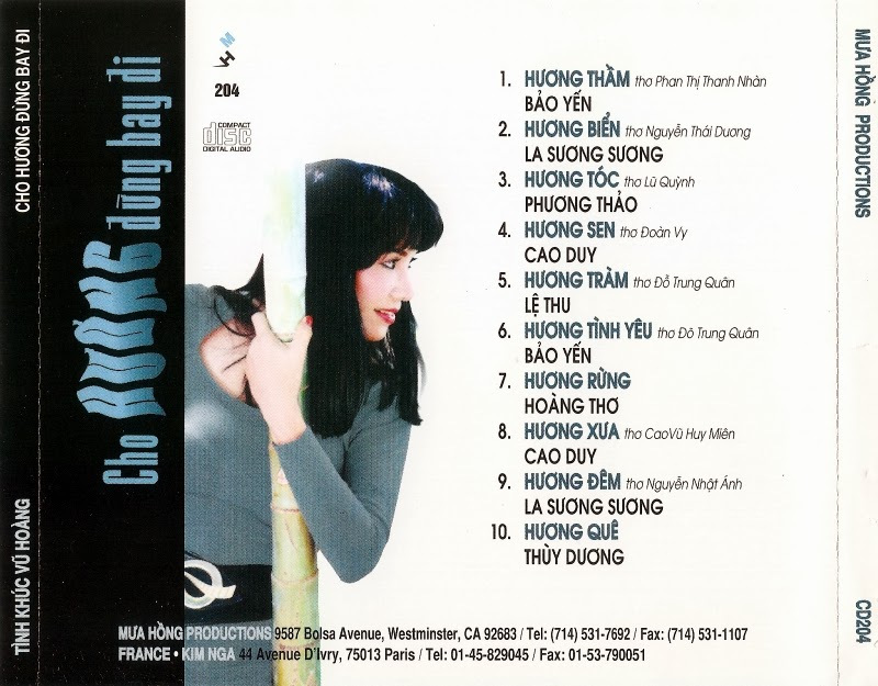 Mưa Hồng CD204 - Tình Khúc Vũ Hoàng - Cho Hương Đừng Bay Đi
