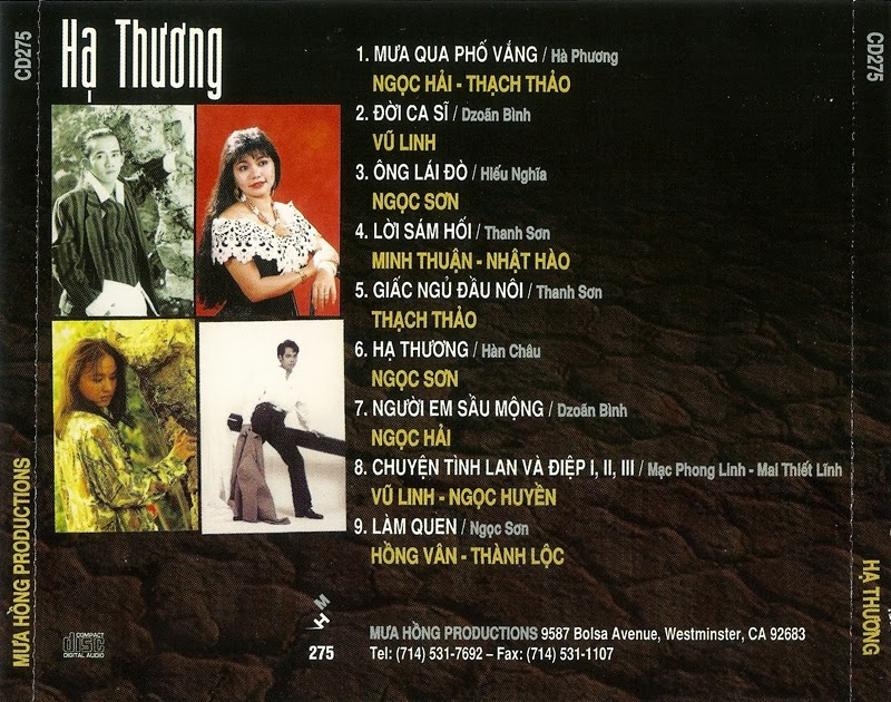Mưa Hồng CD275 - Hạ Thương
