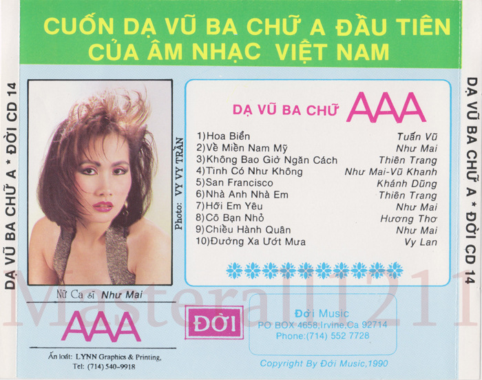 Dạ Vũ Ba Chữ AAA (Đời CD014)