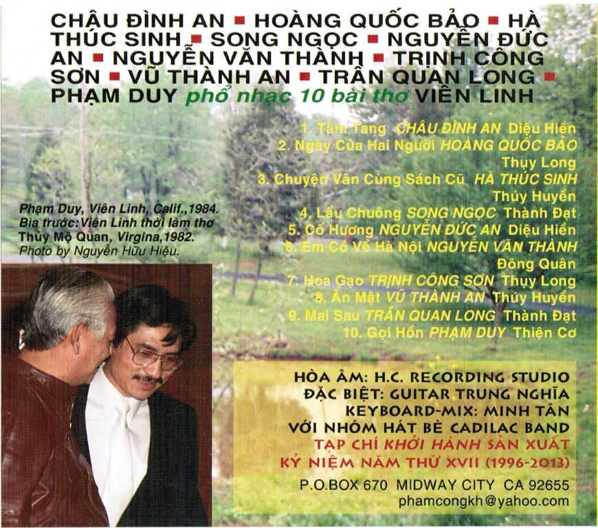 Tâm Sử Ca Viên Linh