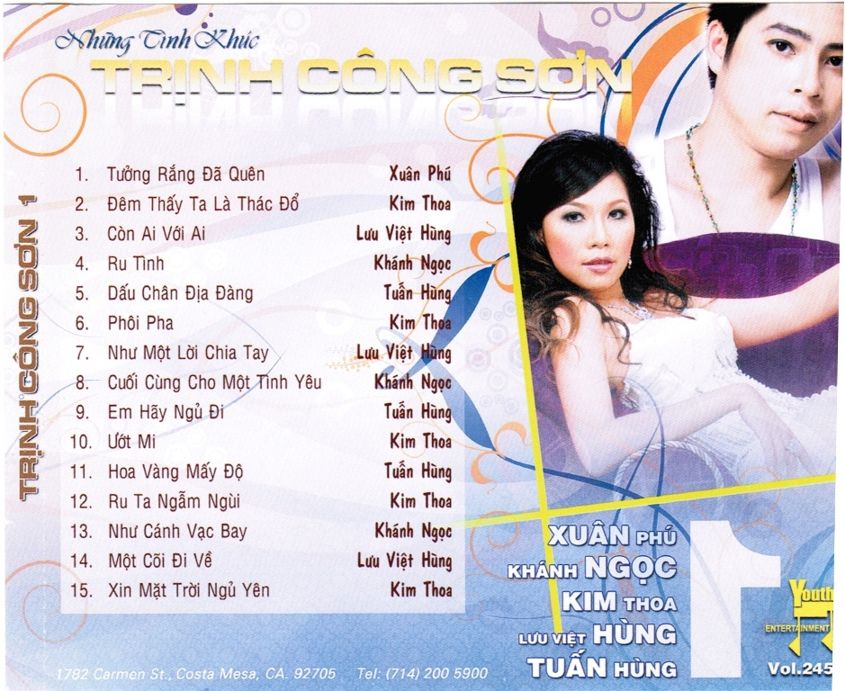 Những Tình Khúc Trịnh Công Sơn (Youth CD245)