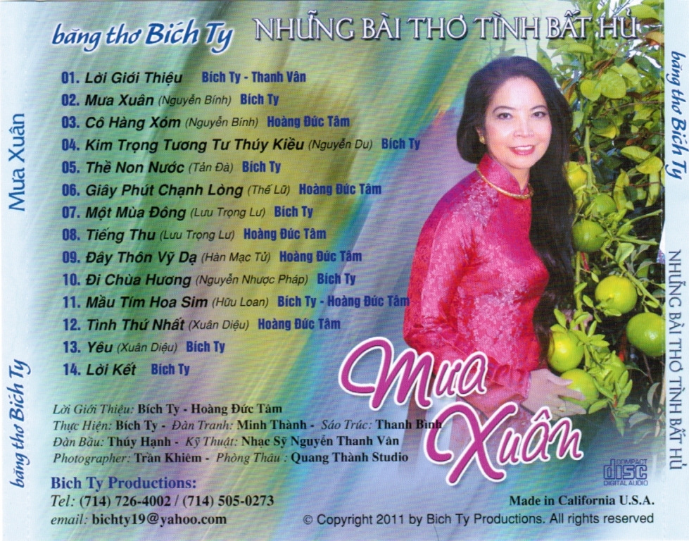 Bích Ty CD - Mưa Xuân - Băng Thơ Bích Ty