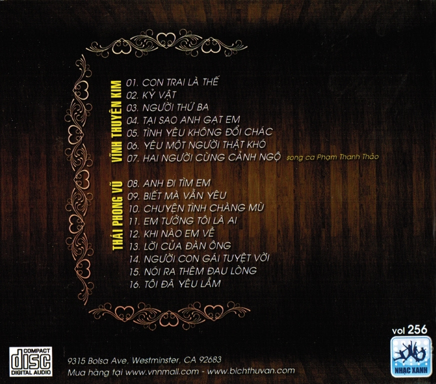 Kỷ Vật - Vĩnh Thuyên Kim, Thái Phong Vũ (Nhạc Xanh CD256)