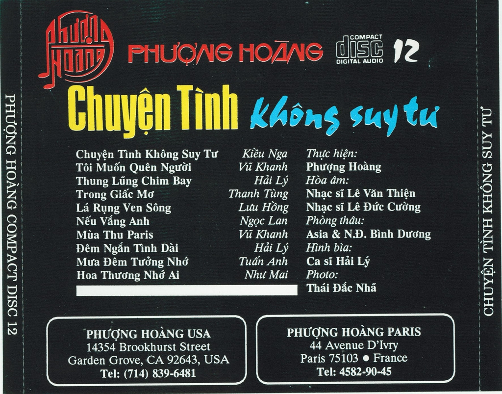 Phượng Hoàng CD012 - Chuyện Tình Không Suy Tư
