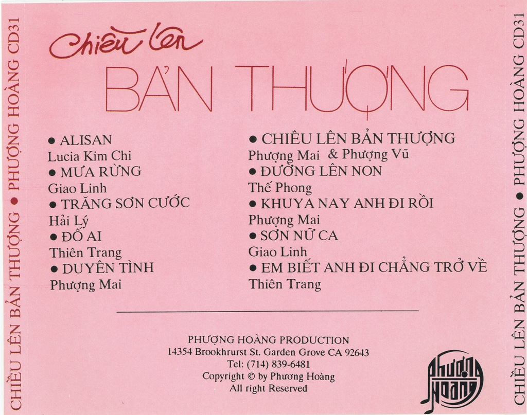 Phượng Hoàng CD031 - Chiều Lên Bản Thượng