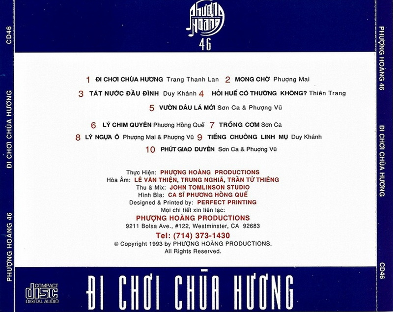 Phượng Hoàng CD046 - Đi Chơi Chùa Hương