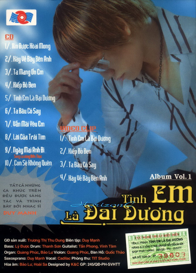 Rạng Đông CD - Duy Mạnh Vol.1 - Tình Em Là Đại Dương