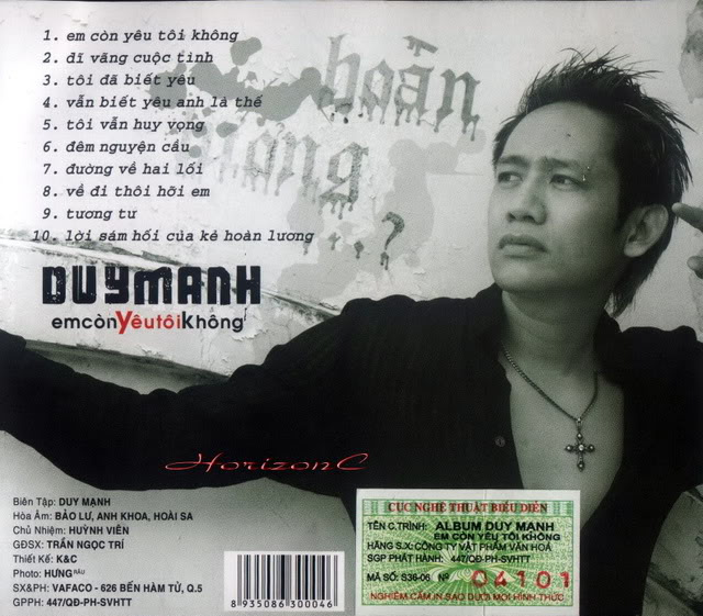Vafaco CD - Duy Mạnh Vol.4 - Em Còn Yêu Tôi Không, Kẻ Hoàn Lương