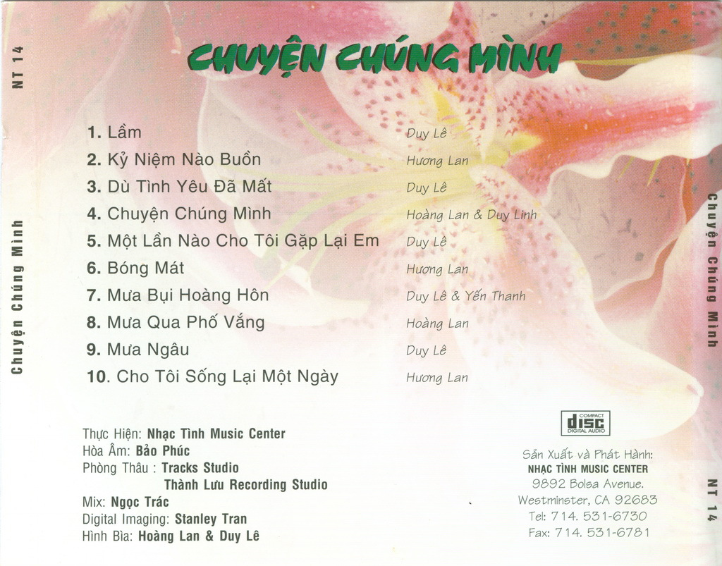 Nhạc Tình CD14 - Chuyện Chúng Mình