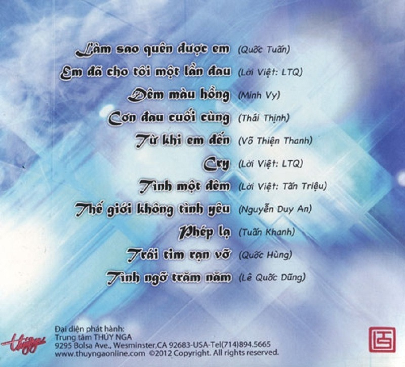 Thúy Nga CD - Lương Tùng Quang - Remix