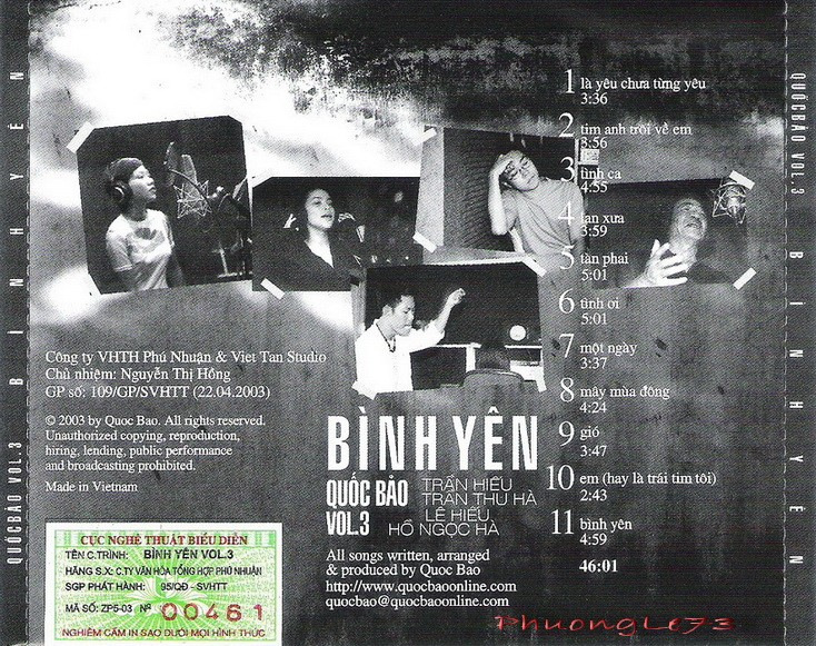Kim Lợi CD - Bình Yên - Quốc Bảo Vol. 3