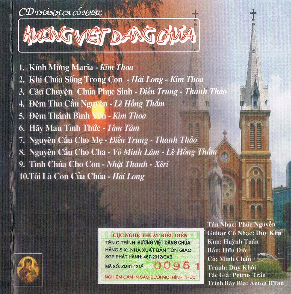 Hương Việt Dâng Chúa - Thánh Ca Cổ Nhạc (NXB Tôn Giáo)
