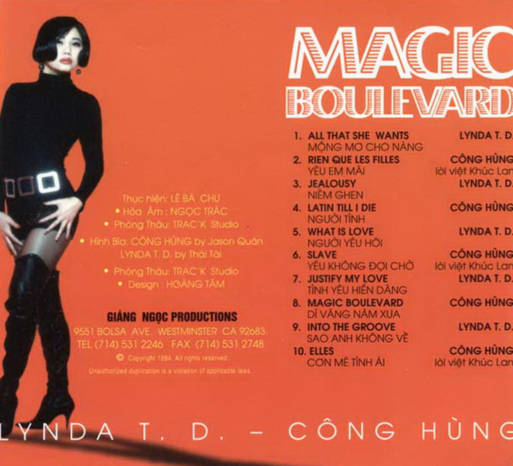 Giáng Ngọc CD206 - Magic Boulevard - Lynda Trang Đài, Công Hùng