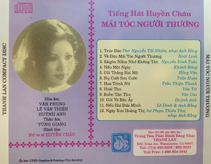 Thanh Lan CD035 - Mái Tóc Người Thương