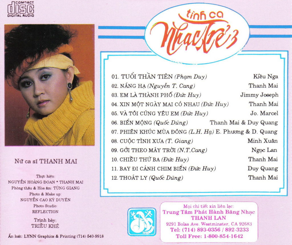 Thanh Lan CD047 - Tình Ca Nhạc Trẻ