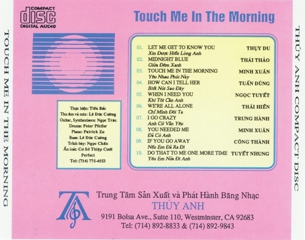 Thúy Anh CD015 - Touch Me In The Morning