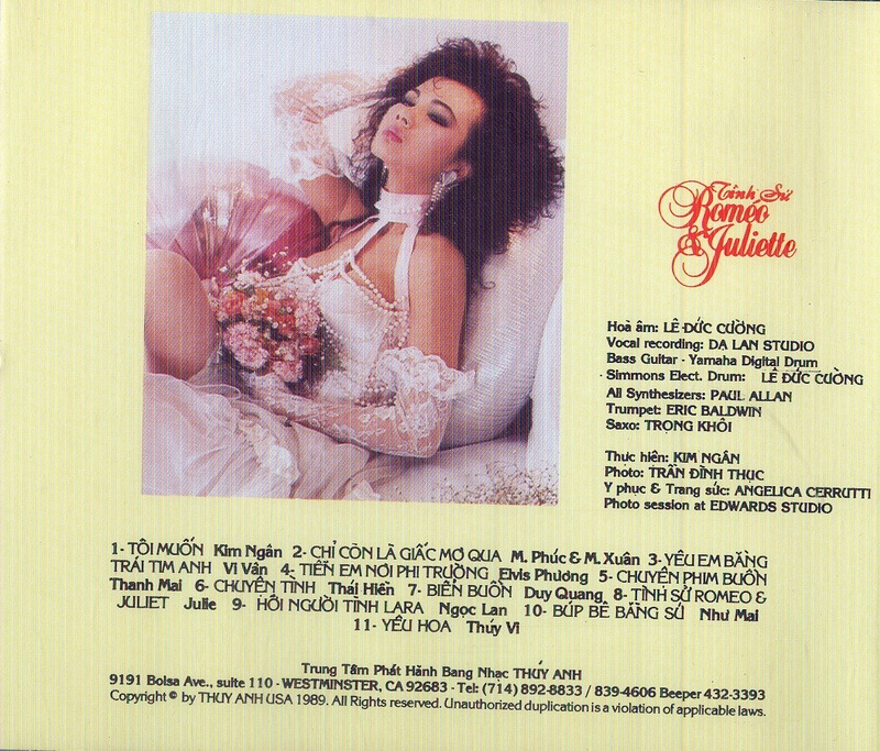 Thúy Anh CD019 - Tình Sử Romeo & Juliette