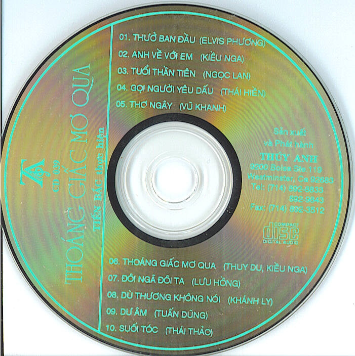 Thúy Anh CD039 - Thoáng Giấc Mơ Qua