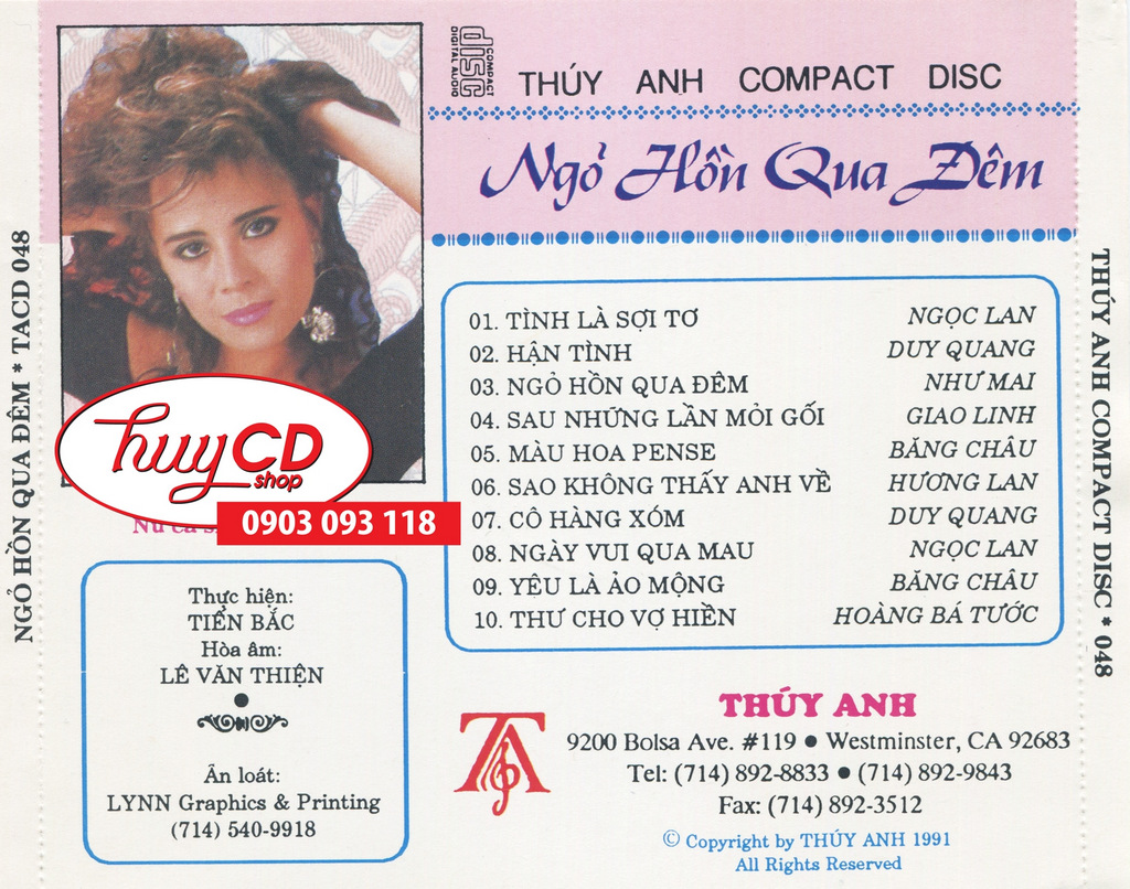Thúy Anh CD048 - Ngõ Hồn Qua Đêm