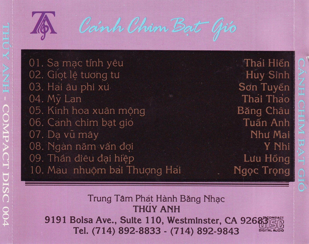 Thúy Anh CD004 - Cánh Chim Bạt Gió