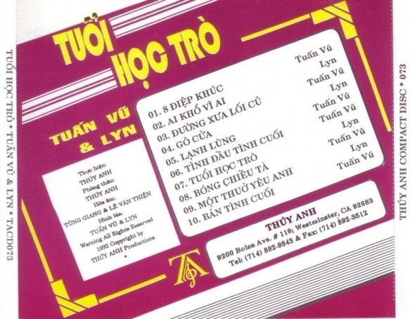 Thúy Anh CD073 - Tuổi Học Trò