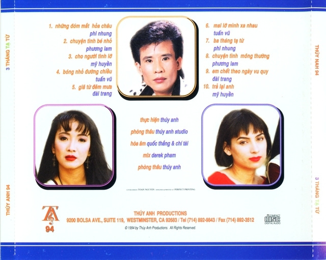 Thúy Anh CD094 - Ba Tháng Tạ Từ