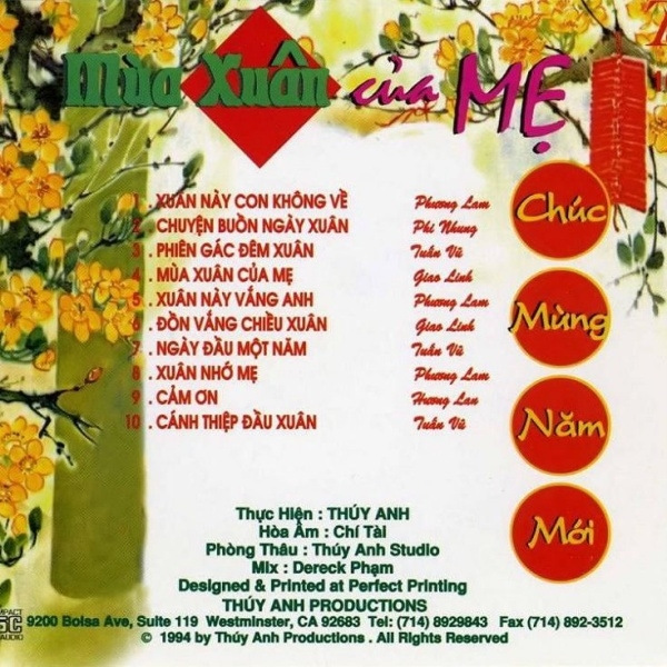 Thúy Anh CD107 - Mùa Xuân Của Mẹ