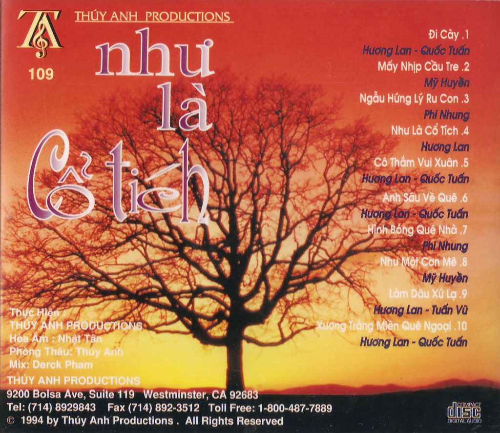 Thúy Anh CD109 - Như Là Cổ Tích