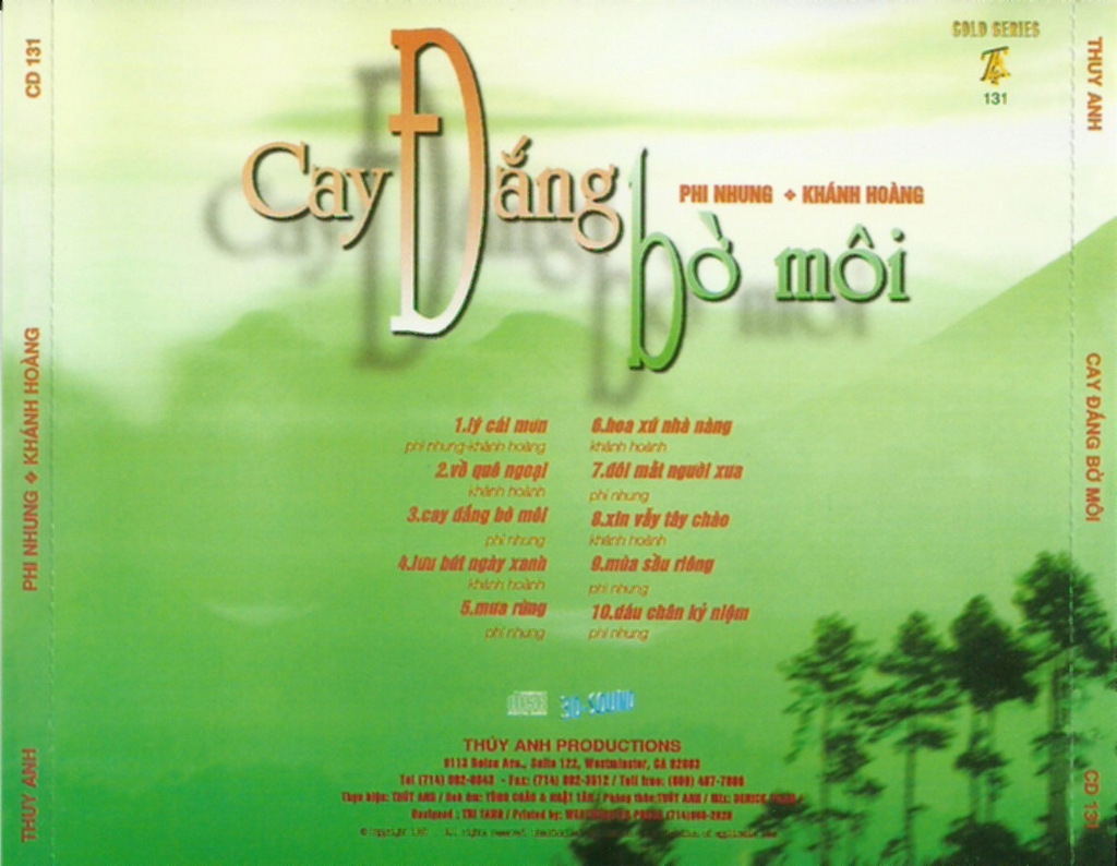 Thúy Anh CD131 - Cay Đắng Bờ Môi