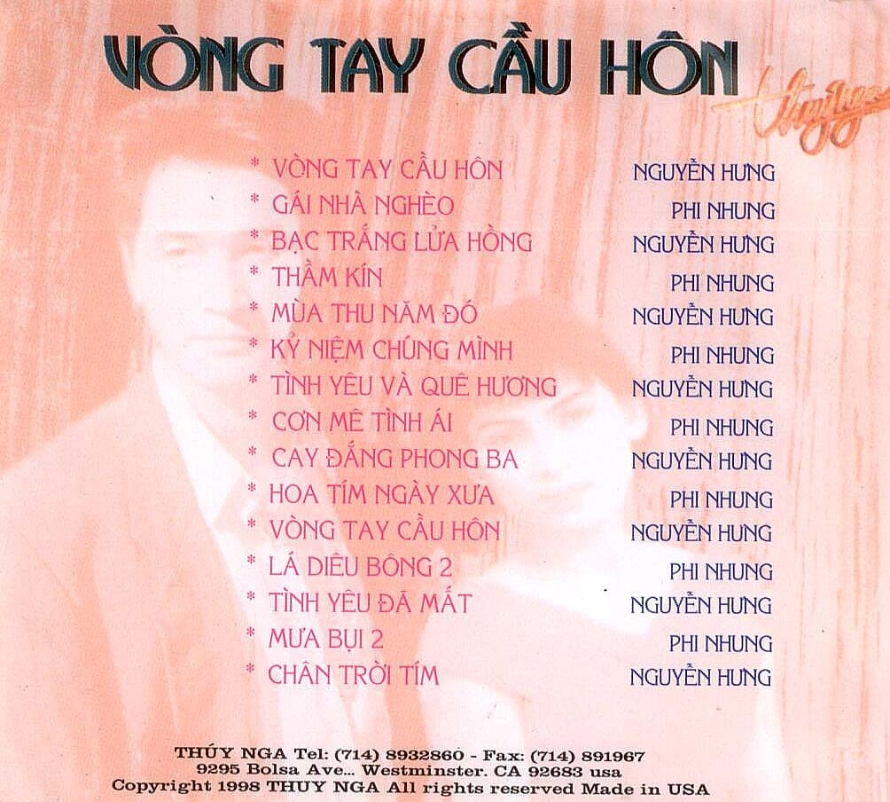 Thúy Nga CD - Vòng Tay Cầu Hôn