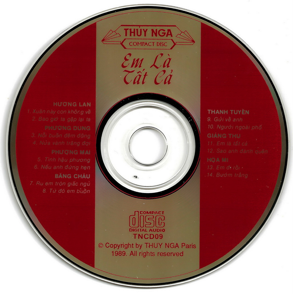 Thúy Nga CD009 - Em Là Tất Cả