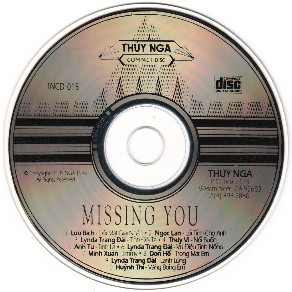 Thúy Nga CD015 - Missing You