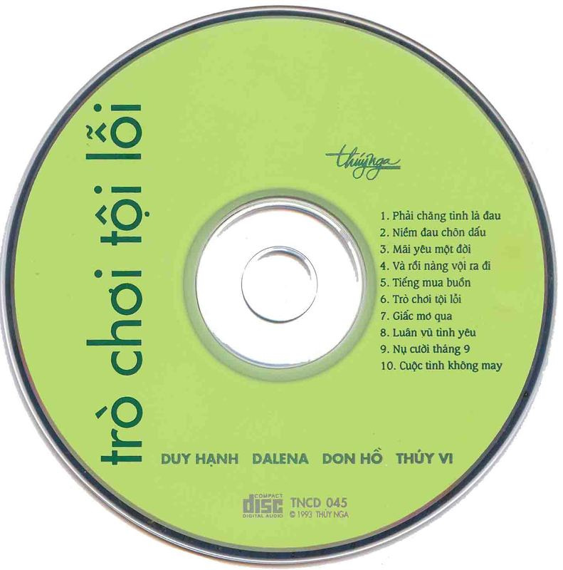 Thúy Nga CD045 - Trò Chơi Tội Lỗi