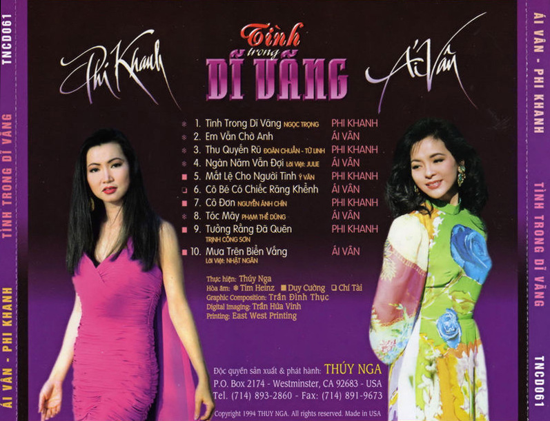 Thúy Nga CD061 - Tình Trong Dĩ Vãng