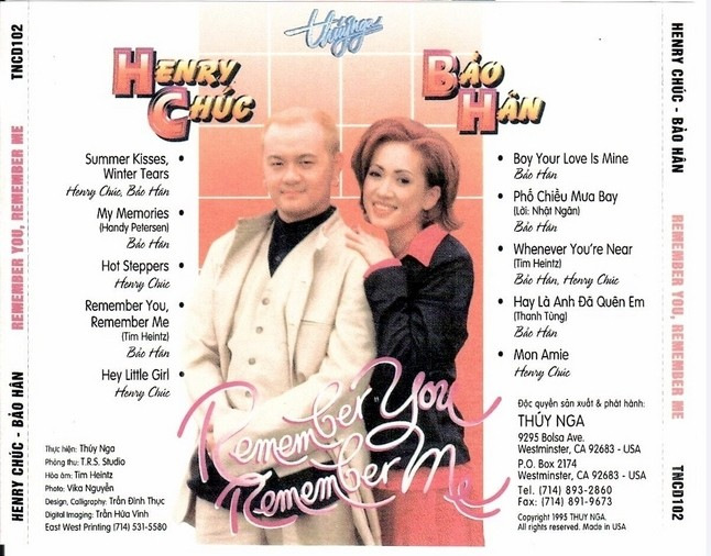 Thúy Nga CD102 - Remember You, Remember Me
