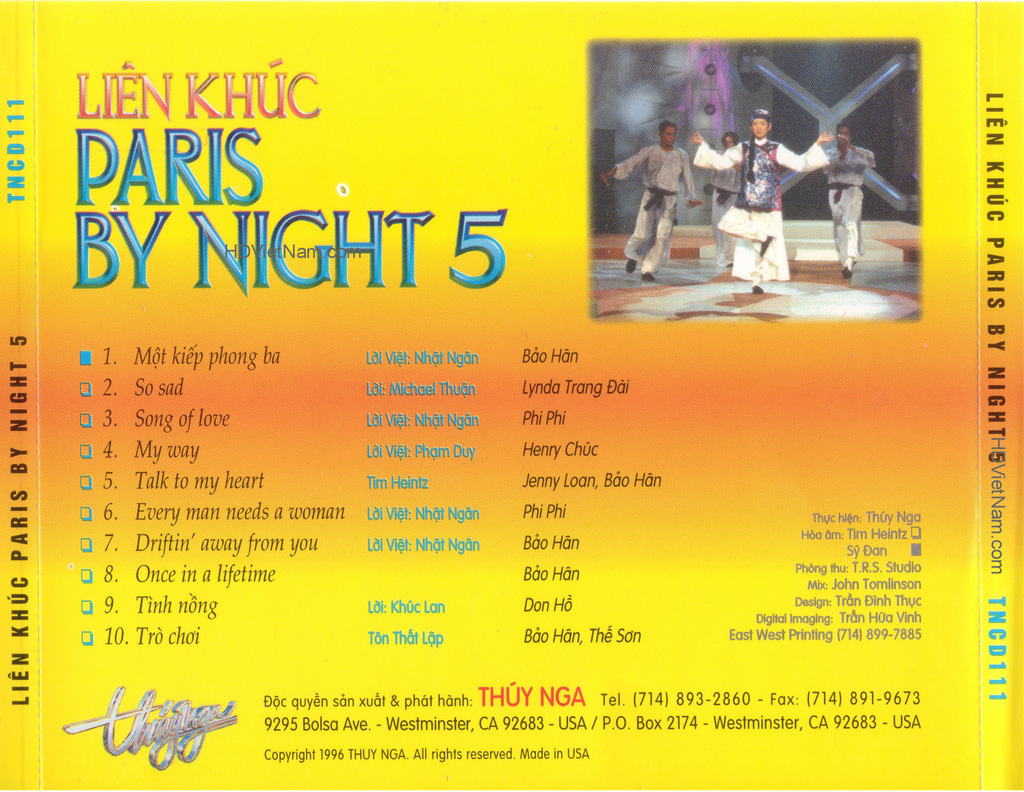 Thúy Nga CD111 - Liên Khúc Paris By Night 5